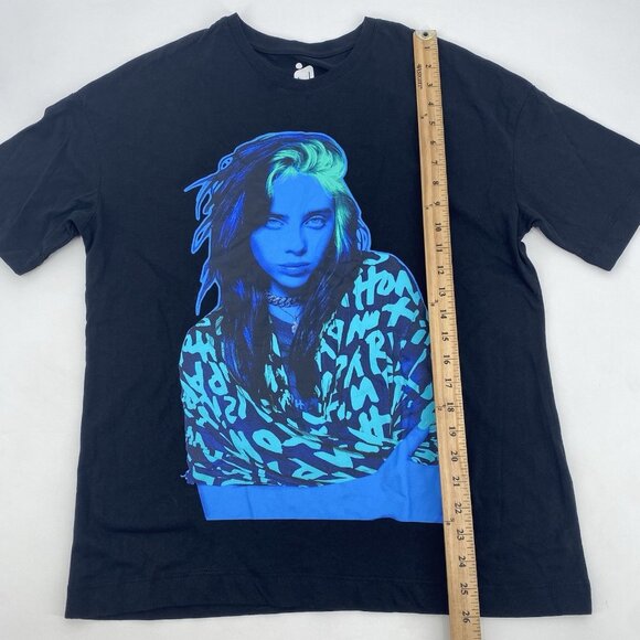 Billie Eilish Concert Press Photo T-shirt Black NO SIZE TAG - Picture 5 of 9